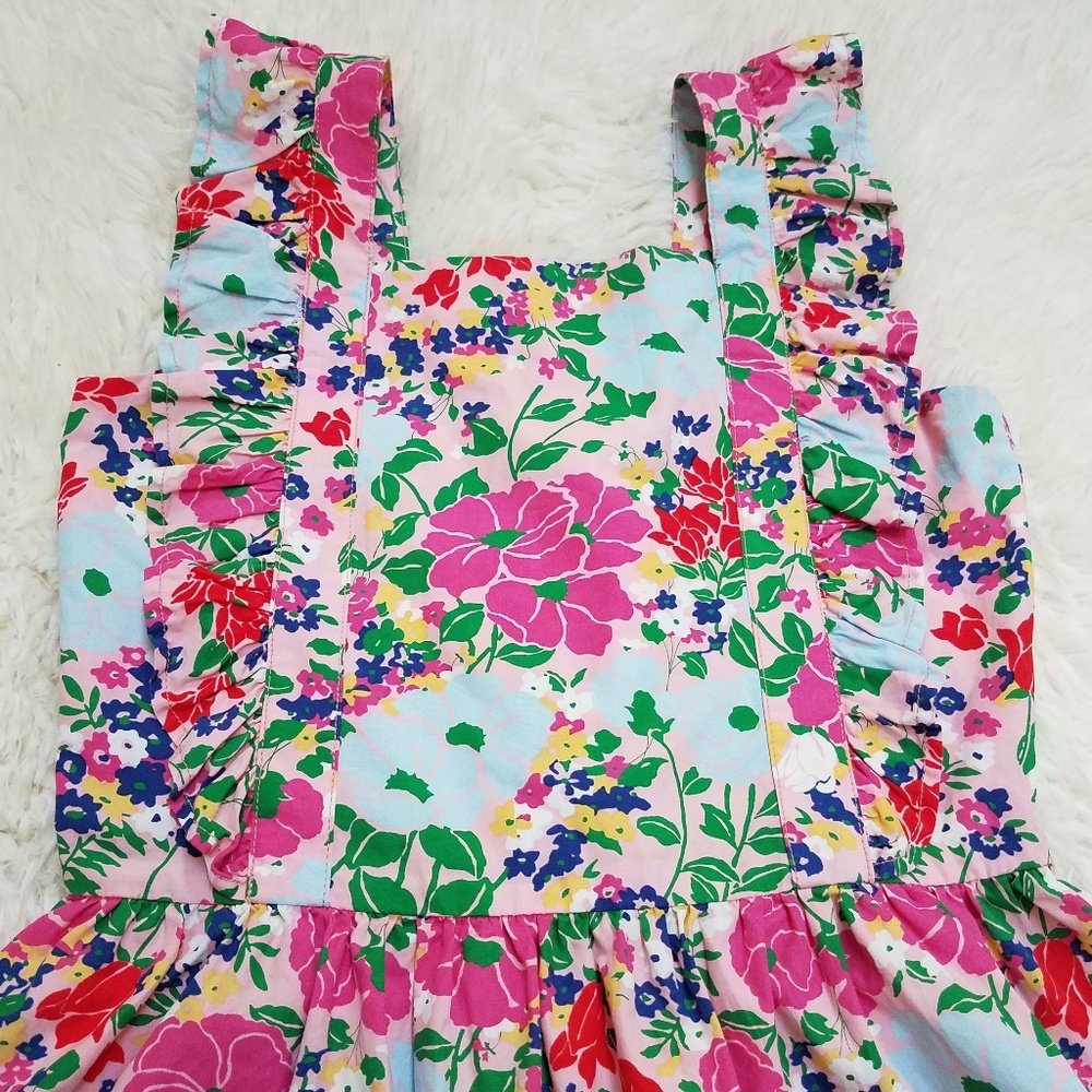 Hanna Andersson Pinafore Floral Dress Sz 160cm NWT - Picture 2 of 8